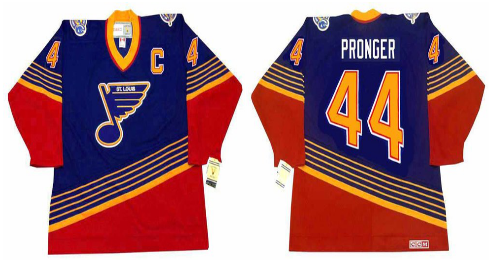 2019 Men St.Louis Blues 44 Pronger blue style2 CCM NHL jerseys